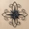 Glitzhome® 20" Traditional Clematis Pattern Iron Scroll Outdoor Wall Decor